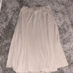 Vintage Beige Casual Skirt
